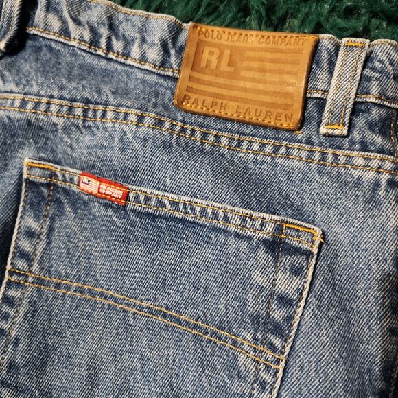 Vintage Polo Ralph Lauren Polo Jeans Co. Saturday Fit Light Wash Denim 32x29 - Picture 8 of 8